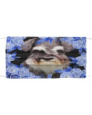 Schnauzer-Blue Mask Cloth face mask front