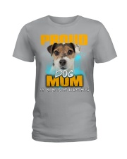 Parson Russell Terrier-Proud Dog Mom Ladies T-Shirt tile