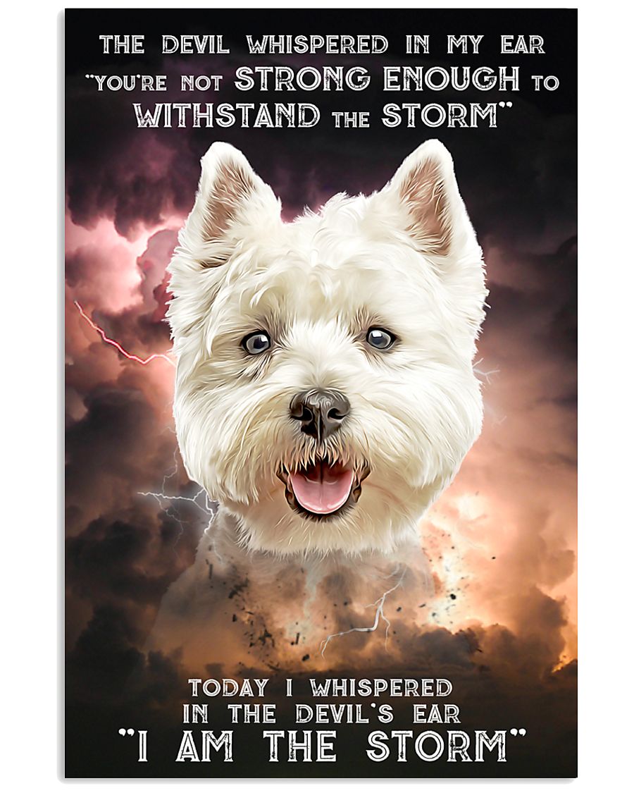 West Highland White Terrier - Storm 24x36 Poster