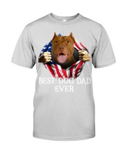 American Pit Bull Terrier-Dog Flag-Dad Premium Fit Mens Tee tile