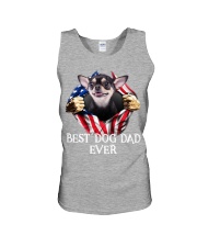Chihuahua-Dog Flag-Dad Unisex Tank tile