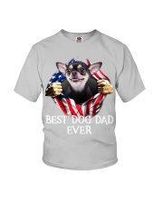 Chihuahua-Dog Flag-Dad Youth T-Shirt tile