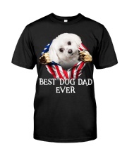 Maltese-02-Dog Flag-Dad Classic T-Shirt front