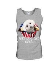 Maltese-02-Dog Flag-Dad Unisex Tank tile