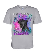 Scottish Terrier-In Yourself V-Neck T-Shirt tile