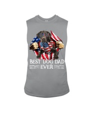 Labrador-Black-Dog Dad Flag Sleeveless Tee tile