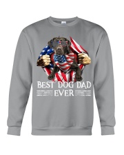Labrador-Black-Dog Dad Flag Crewneck Sweatshirt tile
