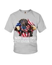 Labrador-Black-Dog Dad Flag Youth T-Shirt tile