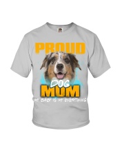 Australian Shepherd-Proud Dog Mom Youth T-Shirt tile