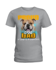 English Bulldog-Proud Dog Dad Ladies T-Shirt tile