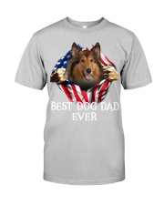 Rough Collie-Dog Flag-Dad Classic T-Shirt tile