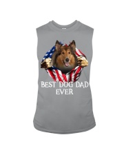Rough Collie-Dog Flag-Dad Sleeveless Tee tile