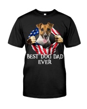 Jack Russell Terrier-Dog Flag-Dad Classic T-Shirt front