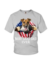 Jack Russell Terrier-Dog Flag-Dad Youth T-Shirt tile