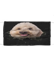 Goldendoodle-Hole Crack Cloth face mask front