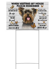 Yorkshire Terrier-Please 18x12 Yard Sign front