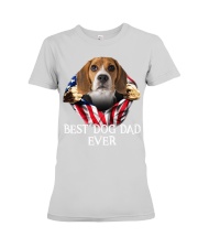 Beagle-Dog Flag-Dad Premium Fit Ladies Tee tile