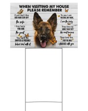 German Shepherd-Please 18x12 Yard Sign front
