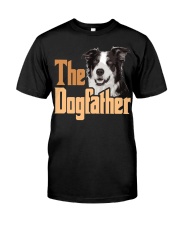Border Collie-The Dogfather Classic T-Shirt front