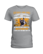 Boston Terrier-Father And Dog Ladies T-Shirt tile