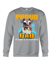 Schnauzer-Proud Dog Dad Crewneck Sweatshirt tile