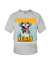 Schnauzer-Proud Dog Dad Youth T-Shirt tile