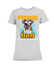 Schnauzer-Proud Dog Dad Premium Fit Ladies Tee tile