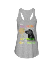 Labrador-Dog Person Ladies Flowy Tank tile