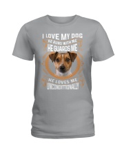 Rat Terrier-Uncondittionally Ladies T-Shirt tile