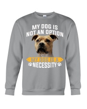 American Staffordshire Terrier-Necessity Crewneck Sweatshirt tile