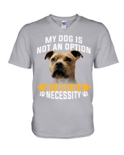 American Staffordshire Terrier-Necessity V-Neck T-Shirt tile