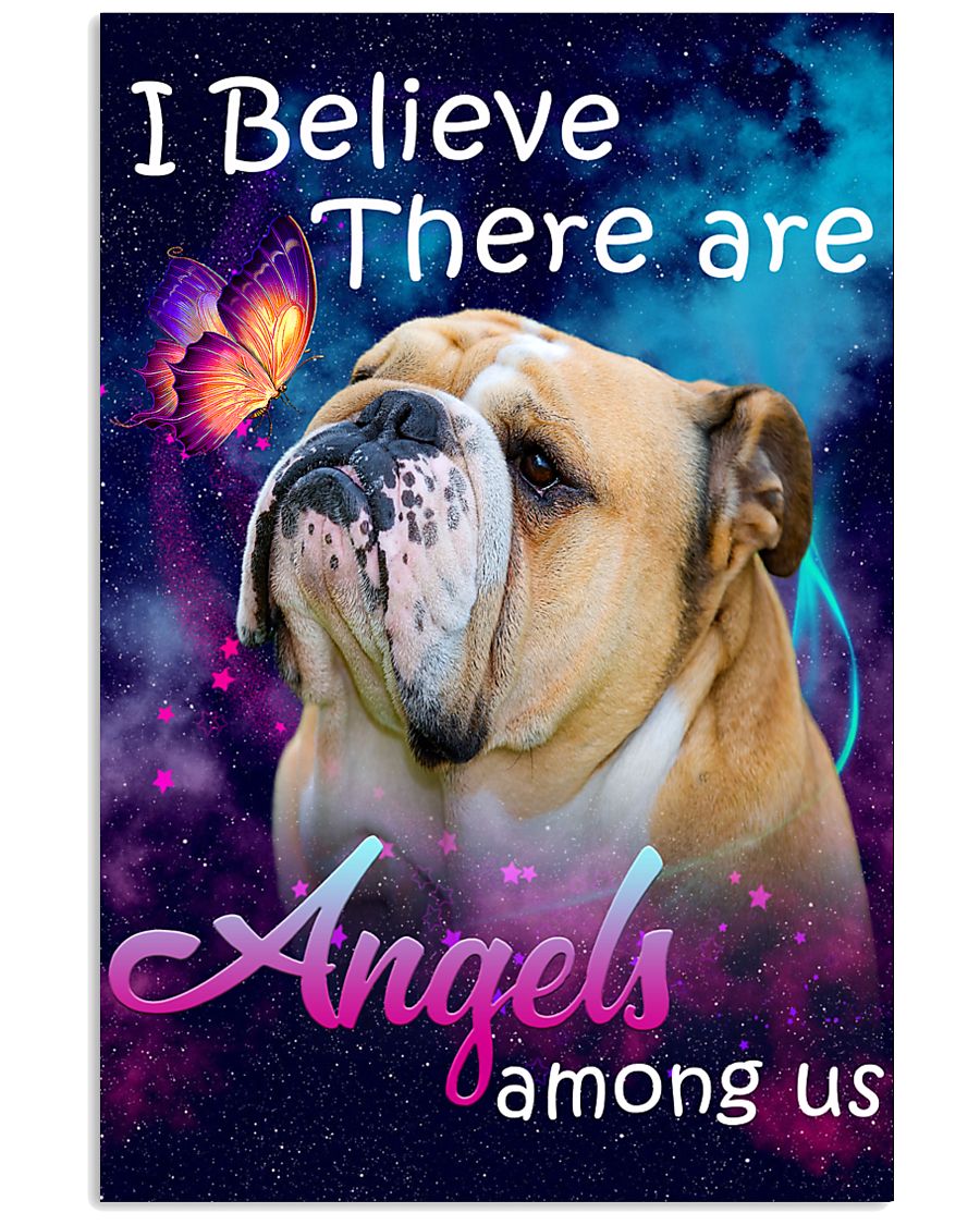 English Bulldog-02-Angels-Poster 11x17 Poster