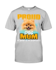 Pomeranian-Proud Dog Mom Classic T-Shirt tile