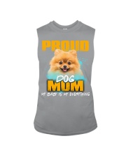 Pomeranian-Proud Dog Mom Sleeveless Tee tile