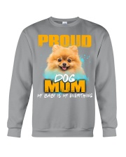 Pomeranian-Proud Dog Mom Crewneck Sweatshirt tile