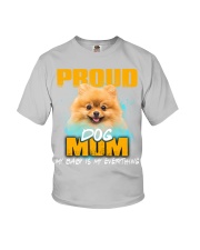 Pomeranian-Proud Dog Mom Youth T-Shirt tile