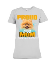 Pomeranian-Proud Dog Mom Premium Fit Ladies Tee tile