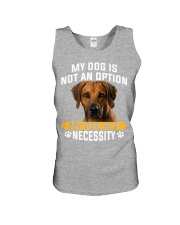 Rhodesian Ridgeback-Necessity Unisex Tank tile