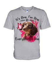 Dachshund-DS63 V-Neck T-Shirt tile