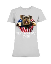Yorkshire Terrier-Dog Flag-Dad Premium Fit Ladies Tee tile
