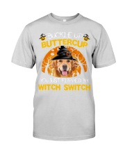 Golden Retriever-Buckle Up Premium Fit Mens Tee tile