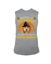 Golden Retriever-Buckle Up Sleeveless Tee tile