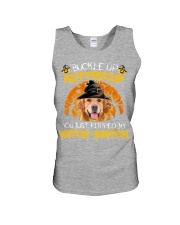 Golden Retriever-Buckle Up Unisex Tank tile