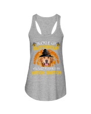 Golden Retriever-Buckle Up Ladies Flowy Tank tile