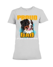 Bernese Mountain-Proud Dog Dad Premium Fit Ladies Tee tile