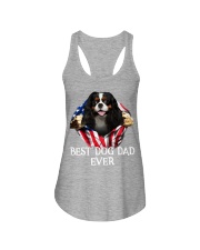 Cavalier King Charles Spaniel-Dog Flag-Dad Ladies Flowy Tank tile