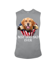 Golden Retriever-Dog Flag-Dad Sleeveless Tee tile