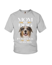 Australian Shepherd-Mom And Dog Youth T-Shirt tile