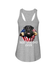 Labrador-Dog Flag-Dad Ladies Flowy Tank tile
