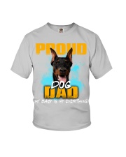 Doberman-Proud Dog Dad Youth T-Shirt tile